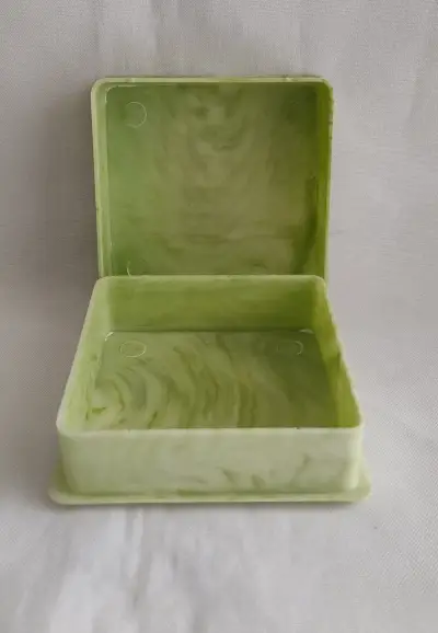 Caja decorativa verde Happy Eternalva Años 70 - miniatura 3