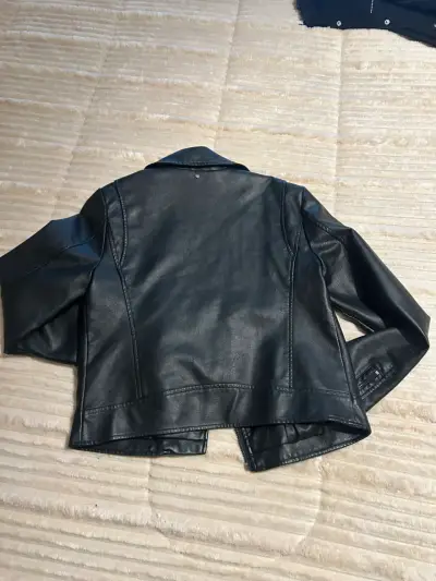 Chaqueta de cuero negra Foster mujer - miniatura 3