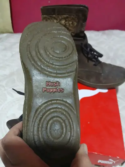 Botines gamuza Hush Puppies café - miniatura 3