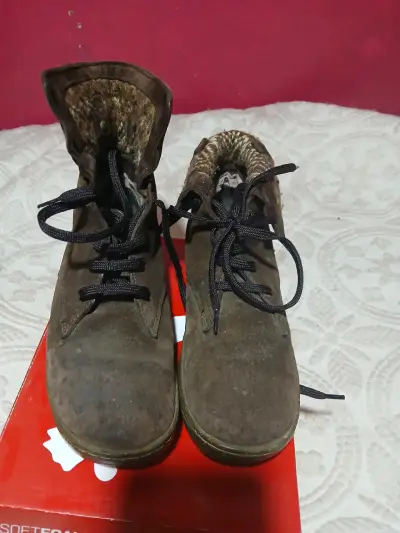 Botines gamuza Hush Puppies café - miniatura 4