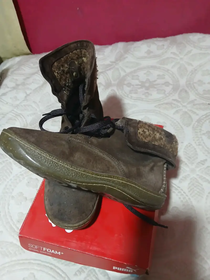 Botines gamuza Hush Puppies café - 5