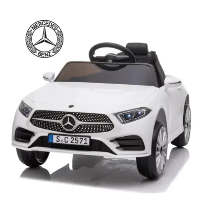 Auto eléctrico para niños Mercedes Benz blanco - miniatura 1