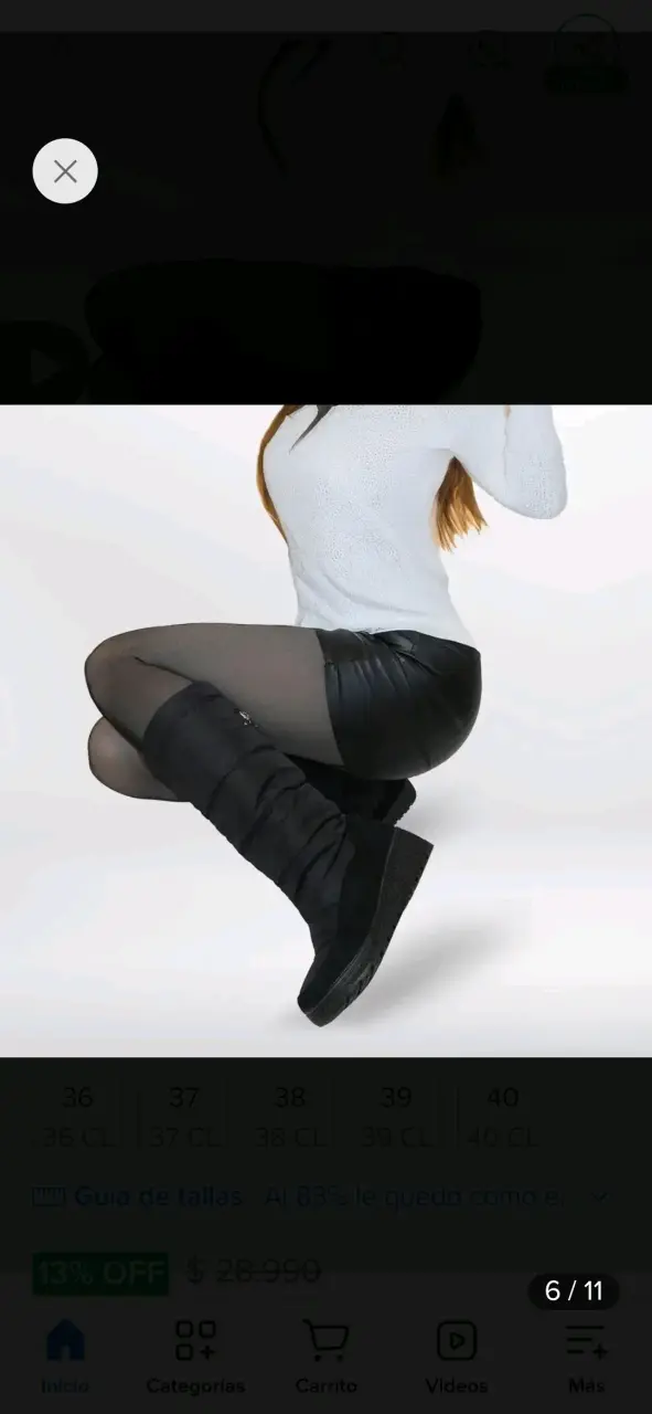 Botas negras de invierno para mujer - 1