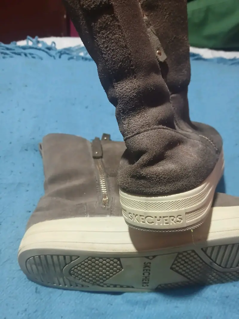 Botas de gamuza con forro polar marrón - 3