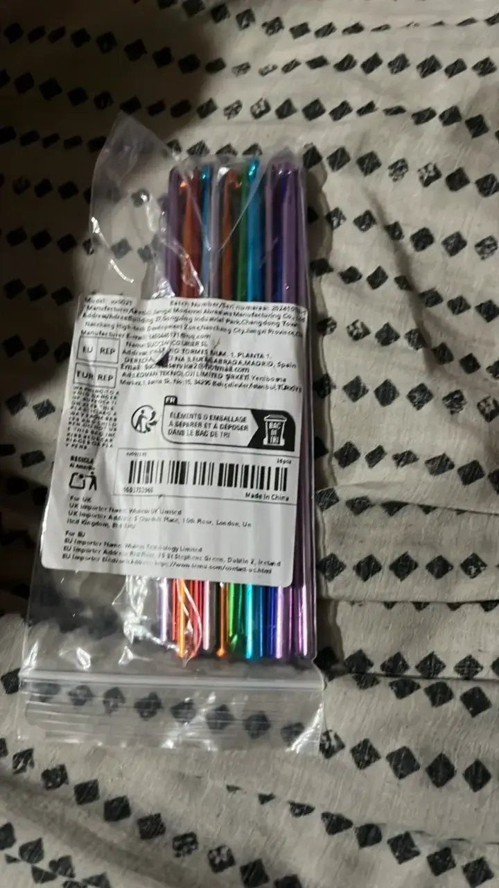 Set de agujas de crochet de aluminio multicolor - 1