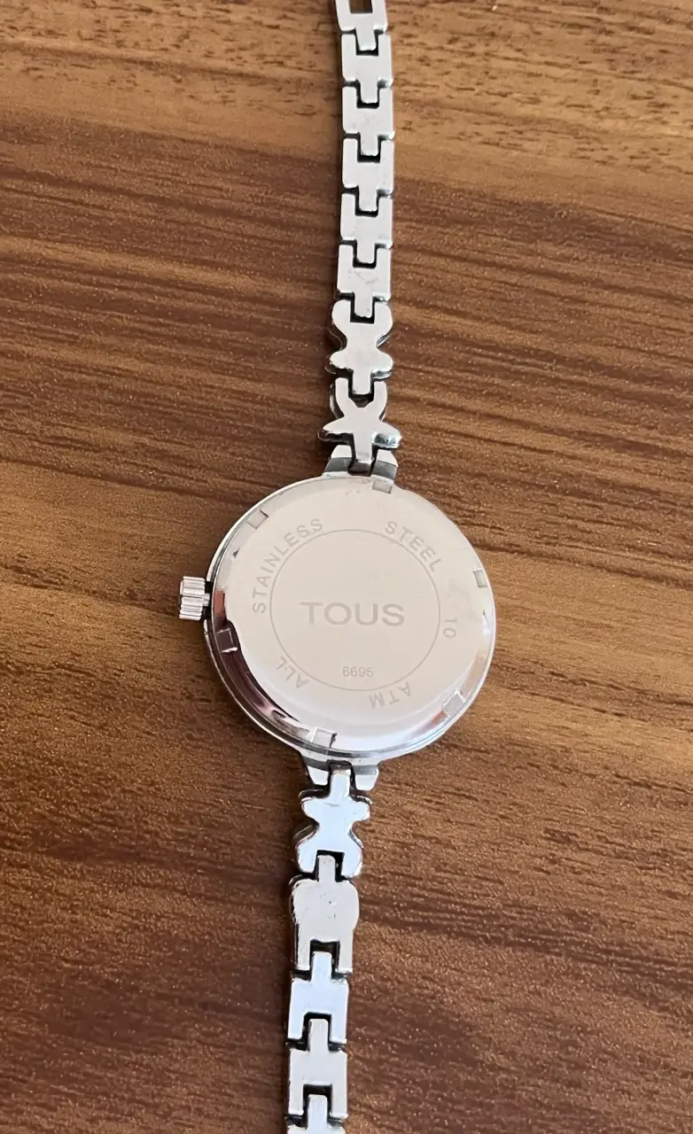Reloj de pulsera réplica Tous plateado elegante - 3