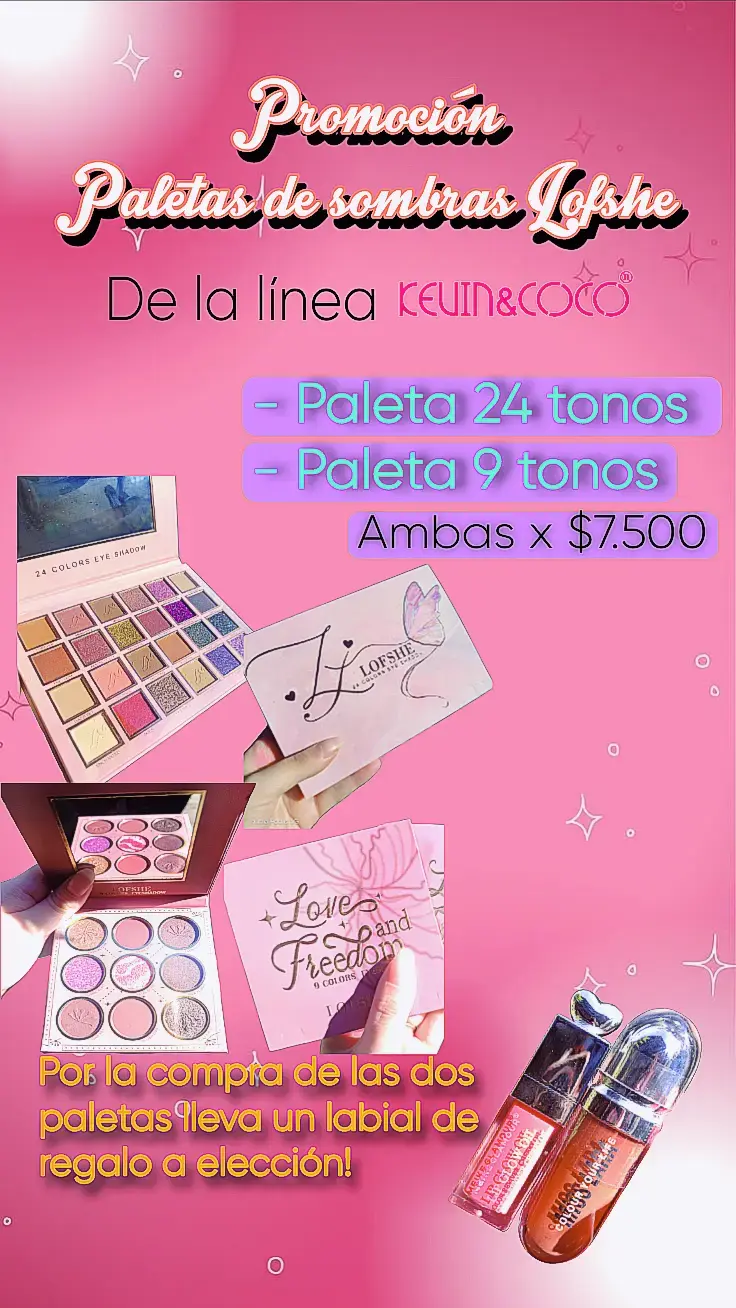 Promoción paletas de sombras Lofshe