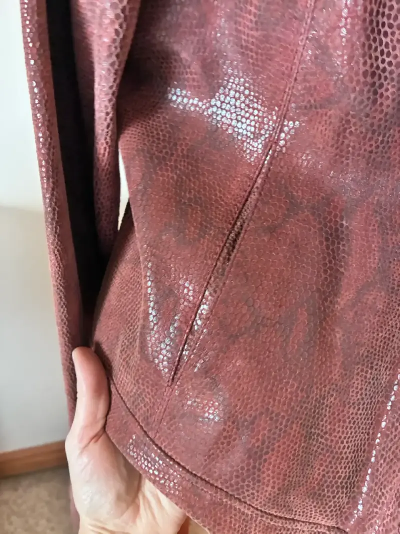 Chaqueta de cuero marrón estilo vintage - 4