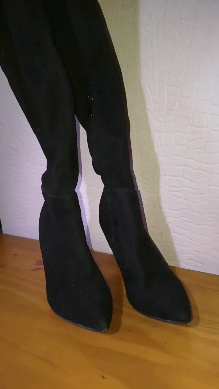 Botas negras de tacón alto para mujer - 2