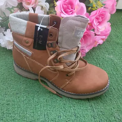 Botines beige nuevos de mujer 38 - miniatura 3