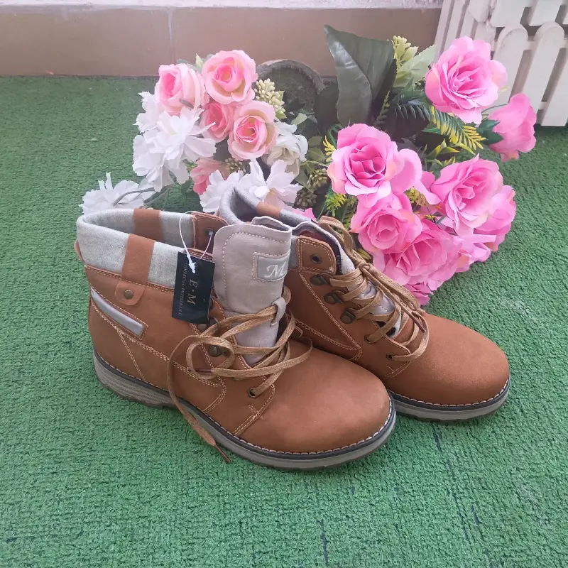 Botines beige nuevos de mujer 38 - 4