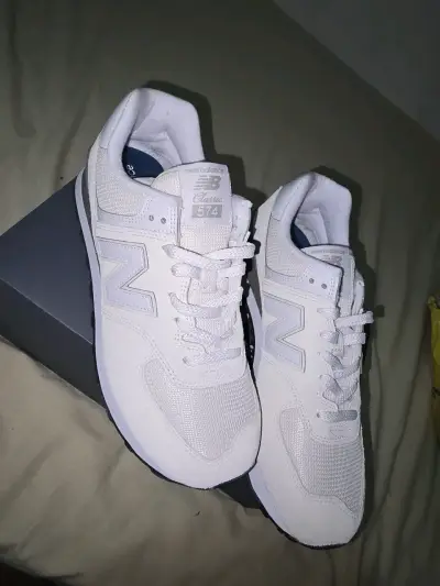 Zapatillas New Balance 574 blancas - miniatura 4
