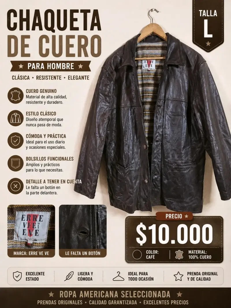 Polar para hombre doble tela verde - 2
