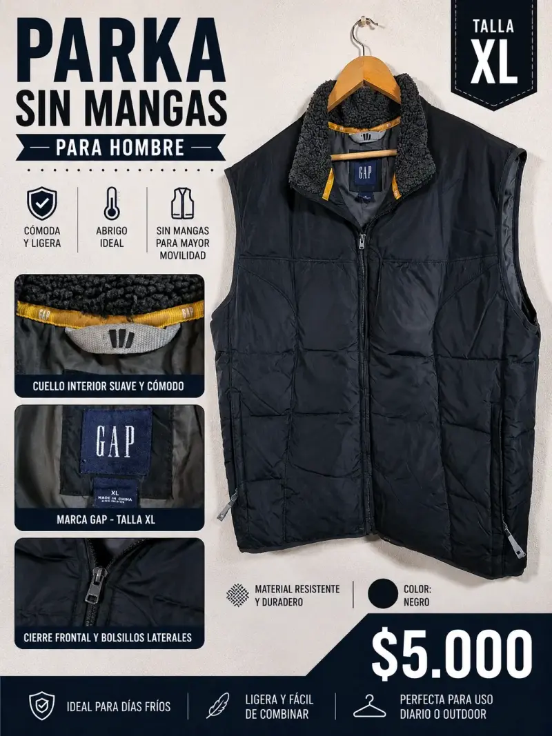 Chaqueta de cuero para hombre David Marc - 4