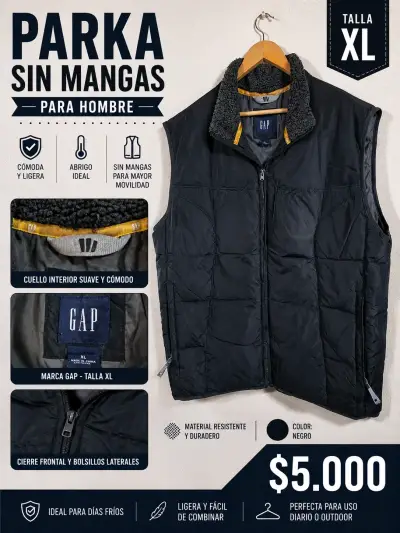 Chaqueta de cuero para hombre David Marc - miniatura 4