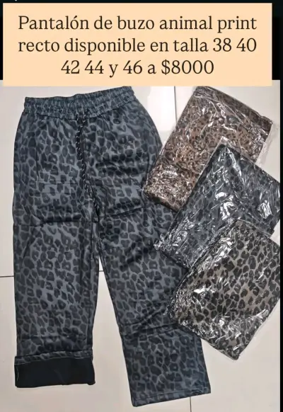 Pantalón de buzo animal print - miniatura 1