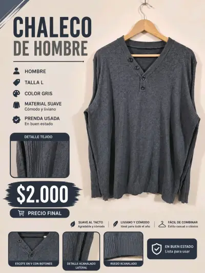 Chaqueta de pesca para hombre verde 3XL - miniatura 3