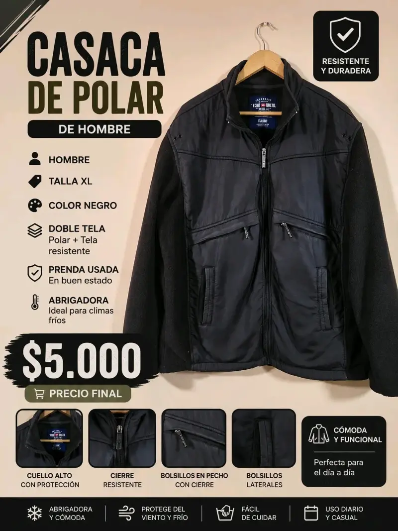 Chaqueta de pesca para hombre verde 3XL - 6