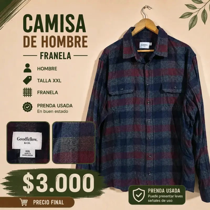 Chaqueta de hombre café talla XL - 6