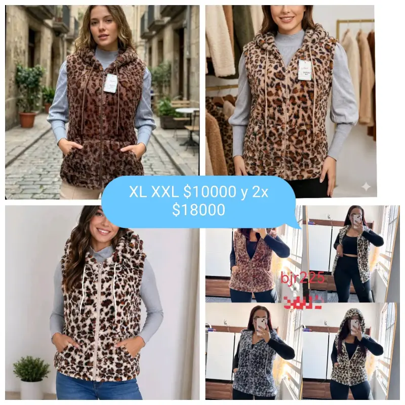 Chaleco sin mangas animal print - 4