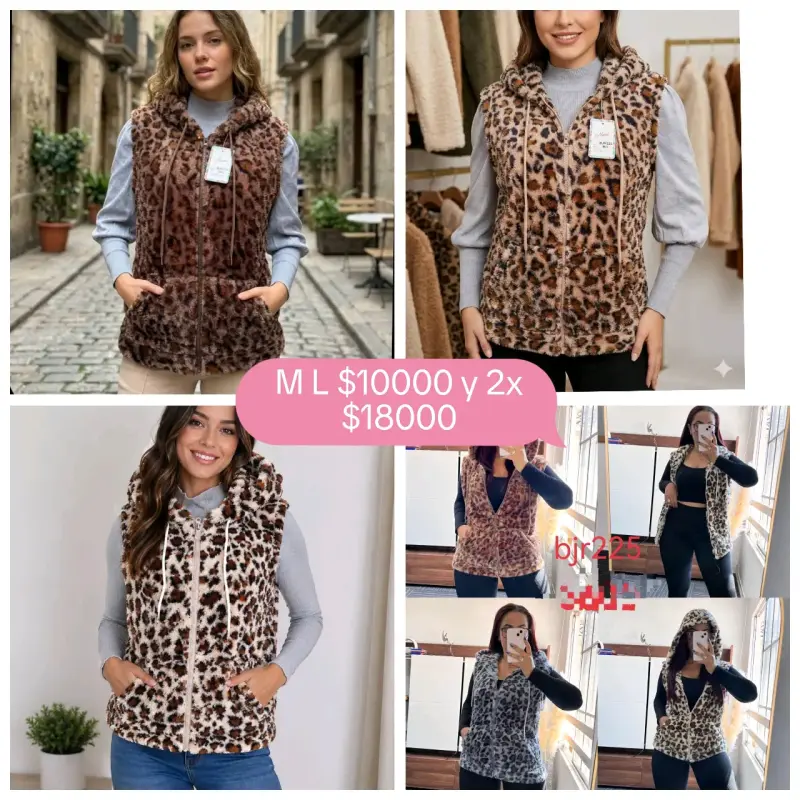 Chaleco sin mangas animal print - 5