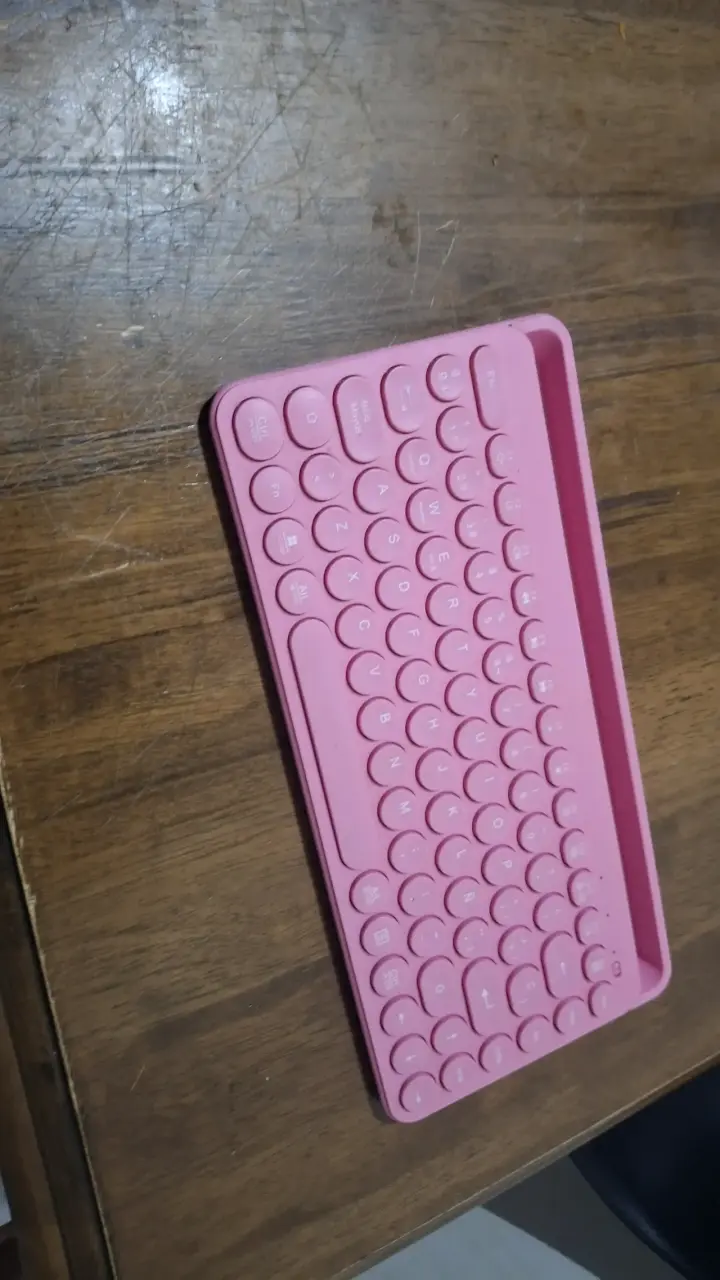 Teclado rosado con USB - 3