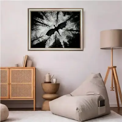 Elegante Cuadro Decorativo Dragón Daenerys 34x44 - miniatura 3