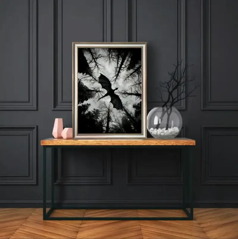 Elegante Cuadro Decorativo Dragón Daenerys 34x44 - 4