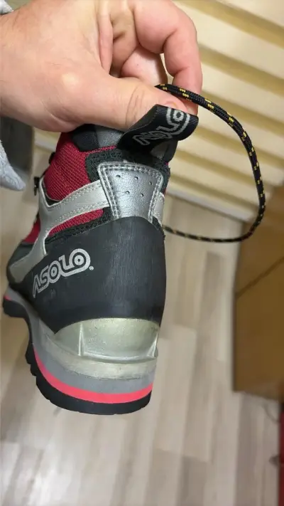 Botas de montaña Asolo rojas y negras - miniatura 1
