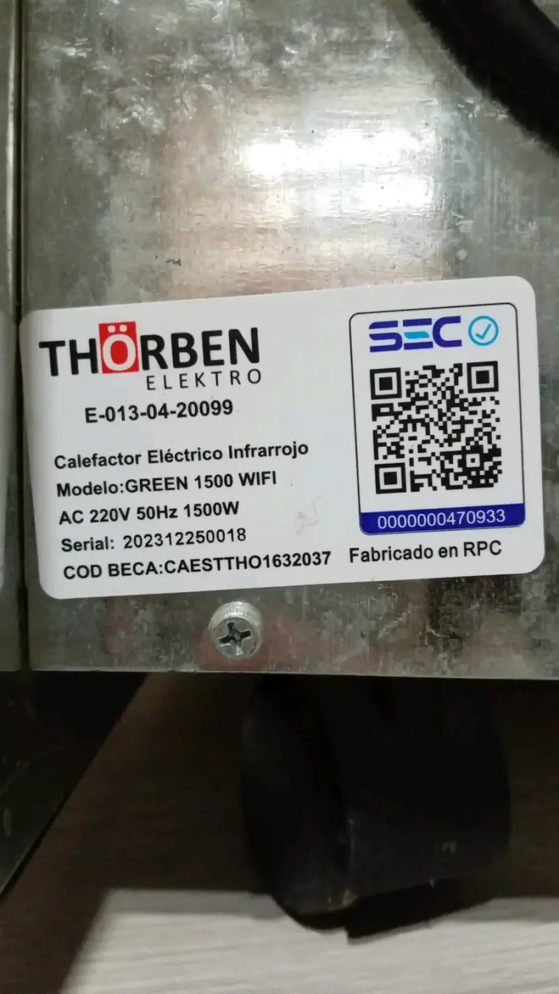 Calefactor eléctrico Thorben con control digital - 3