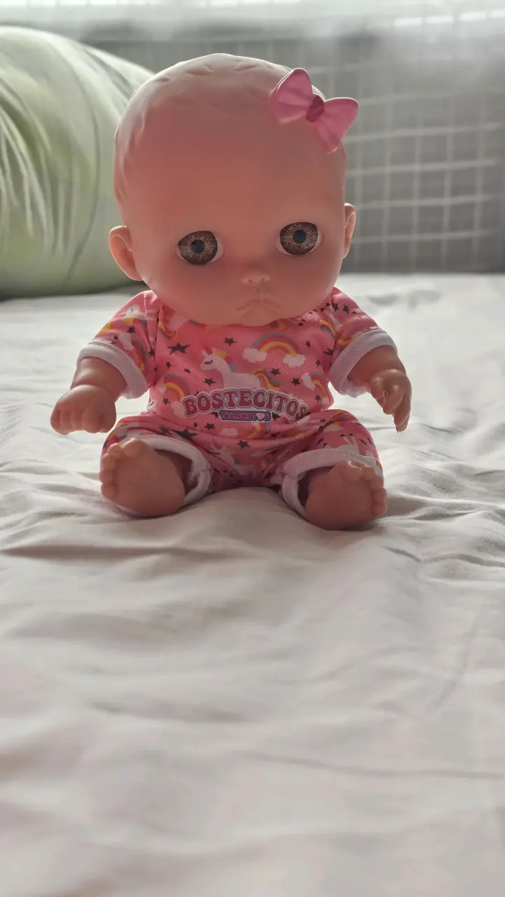 Muñeca bebé Bostecitos con pijama rosa - 2