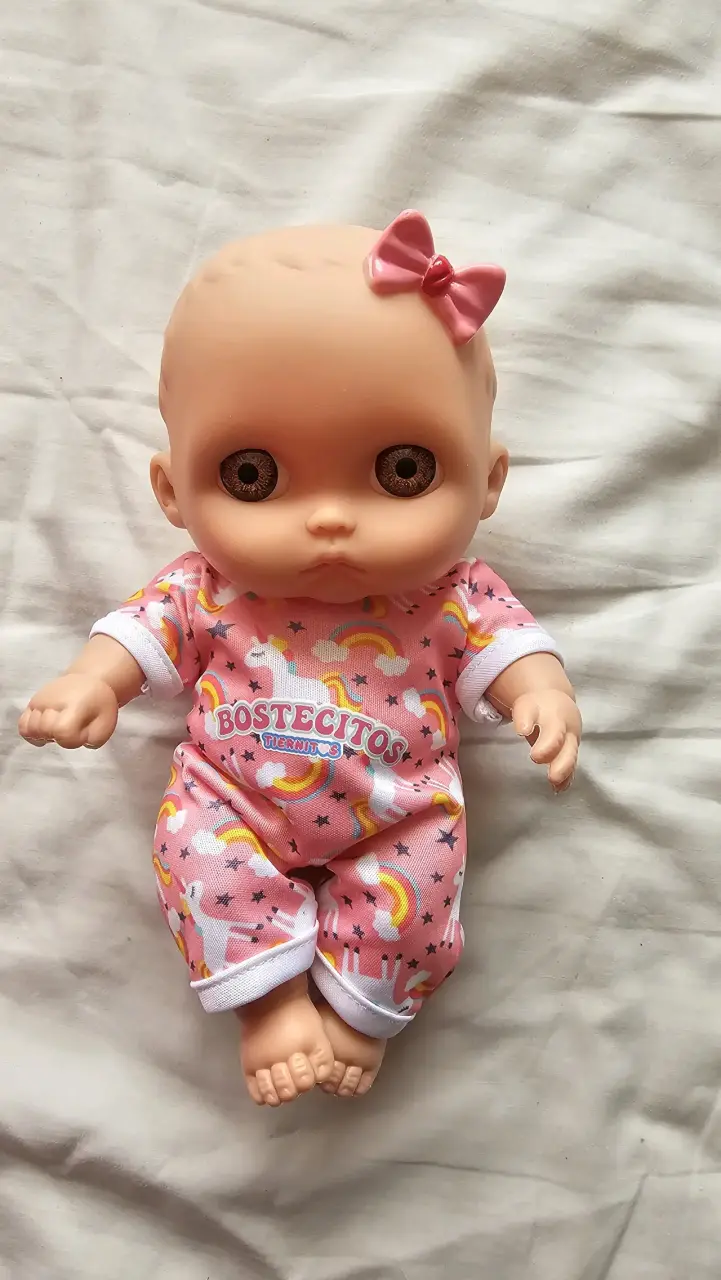 Muñeca bebé Bostecitos con pijama rosa - 3