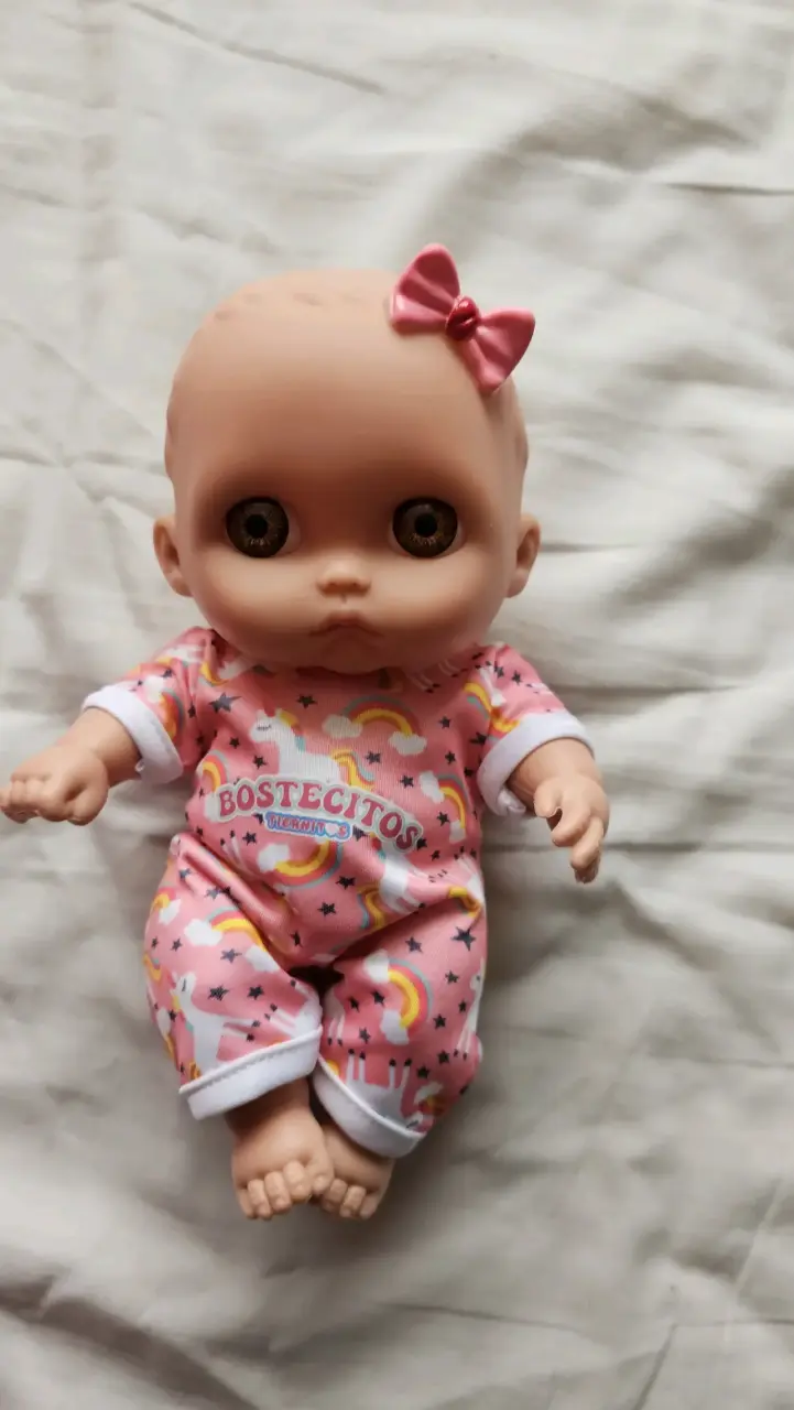 Muñeca bebé Bostecitos con pijama rosa - 4