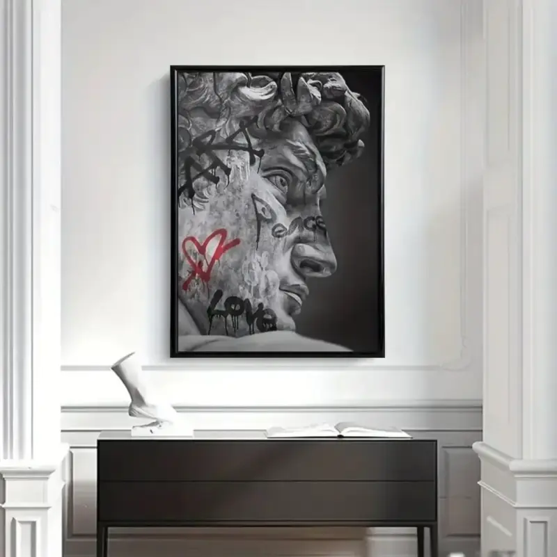 Cuadro Decorativo David Art Peace And Love 42x62 - 3