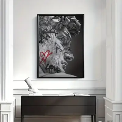 Cuadro Decorativo David Art Peace And Love 42x62 - miniatura 3