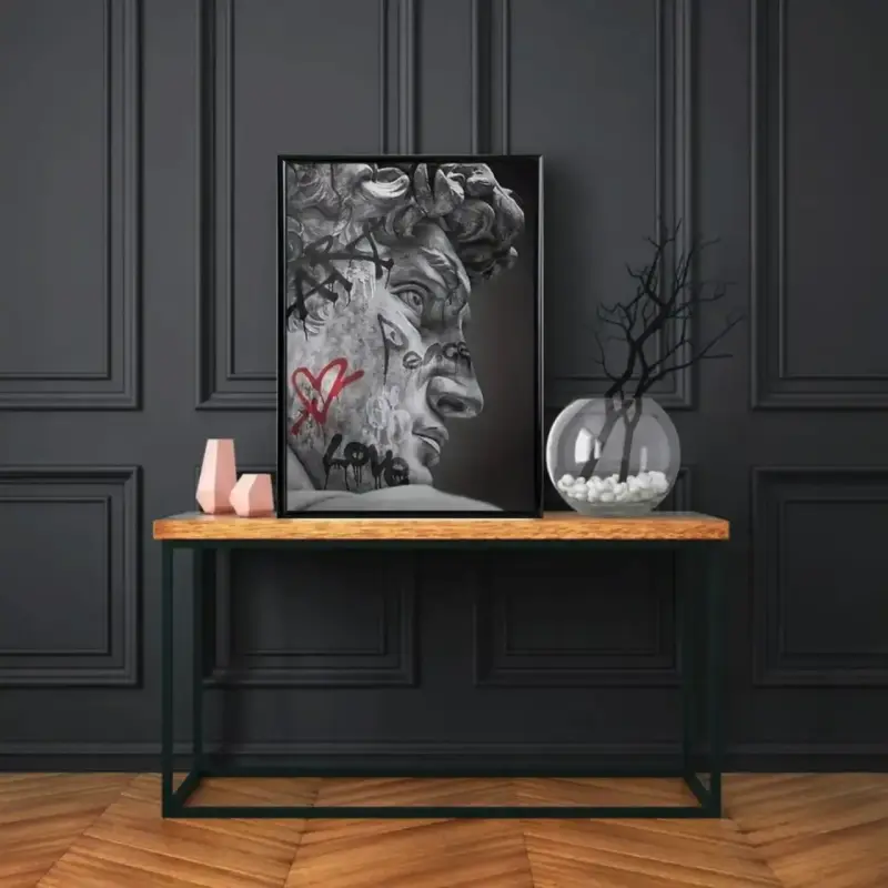 Cuadro Decorativo David Art Peace And Love 42x62 - 4