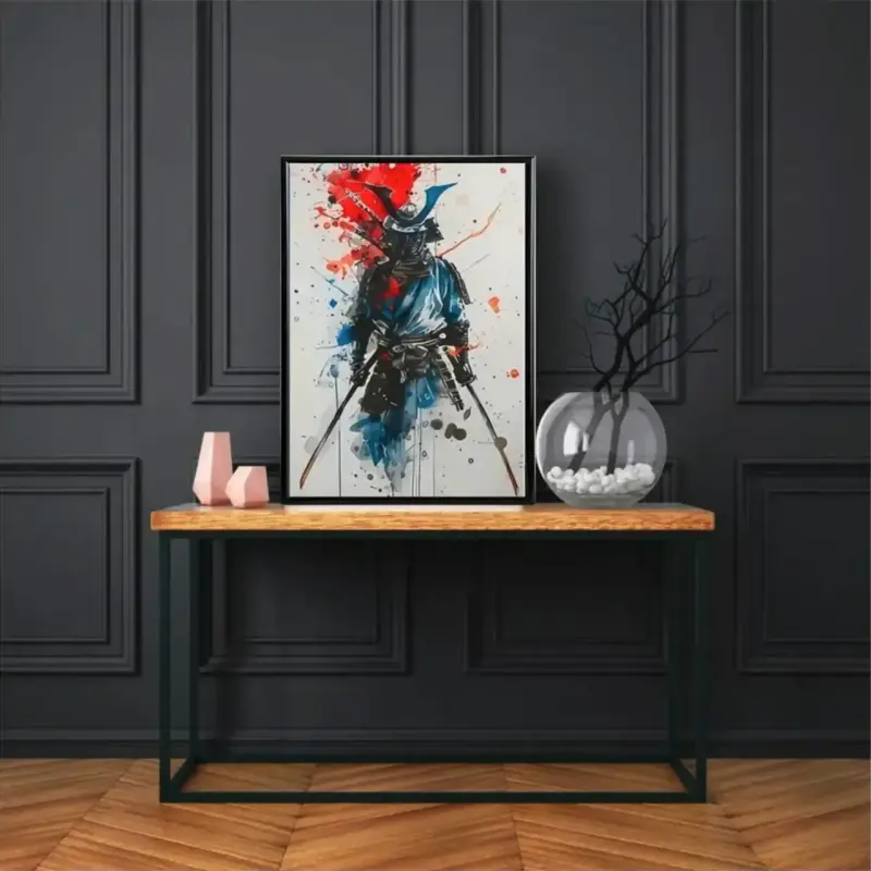 Elegante Cuadro Decorativo Bushido Samurai 42 X 62 - 1