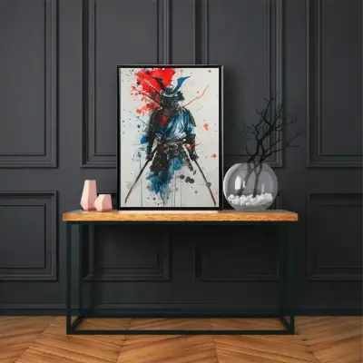 Elegante Cuadro Decorativo Bushido Samurai 42 X 62 - miniatura 1