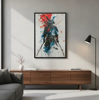 Elegante Cuadro Decorativo Bushido Samurai 42 X 62 - miniatura 3