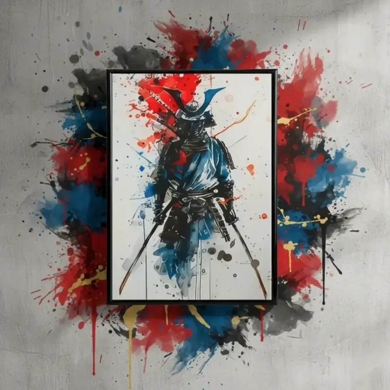 Elegante Cuadro Decorativo Bushido Samurai 42 X 62 - 5
