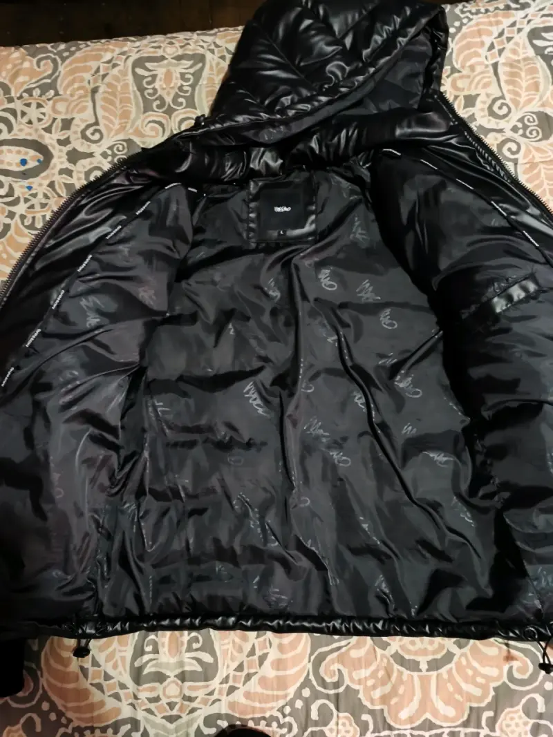 Chaqueta acolchada negra con cierre - 2