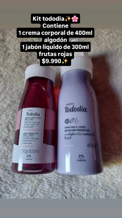 Kit Natura Tododia crema y jabón líquido - miniatura 1