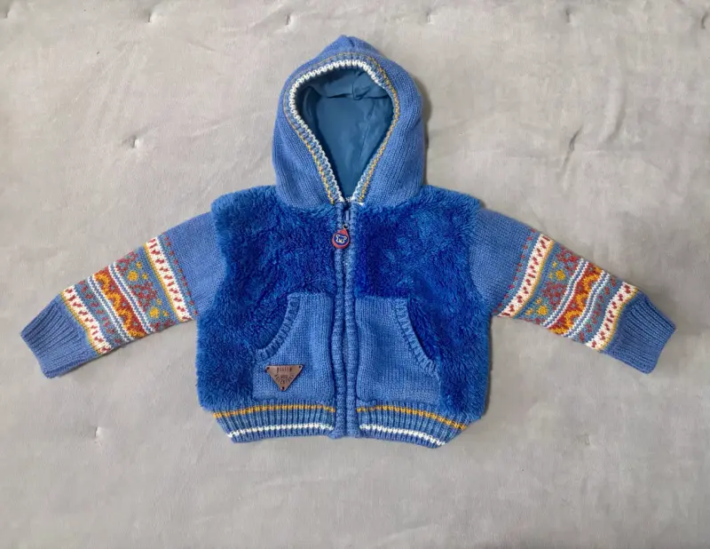 Chaleco con capucha forrado bebé niño PILLÍN 3M - 1