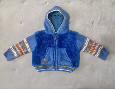 Chaleco con capucha forrado bebé niño PILLÍN  3M - miniatura 1