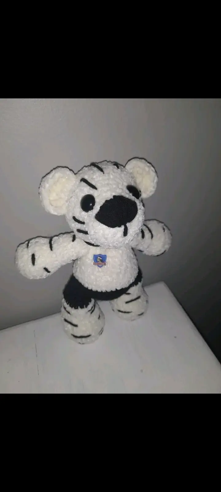 Peluche de tigre blanco suave y adorable - 2