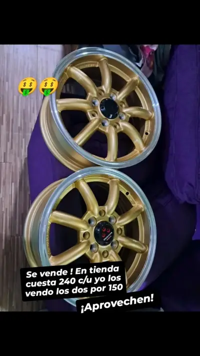 Llantas deportivas doradas Volk Racing - miniatura 1