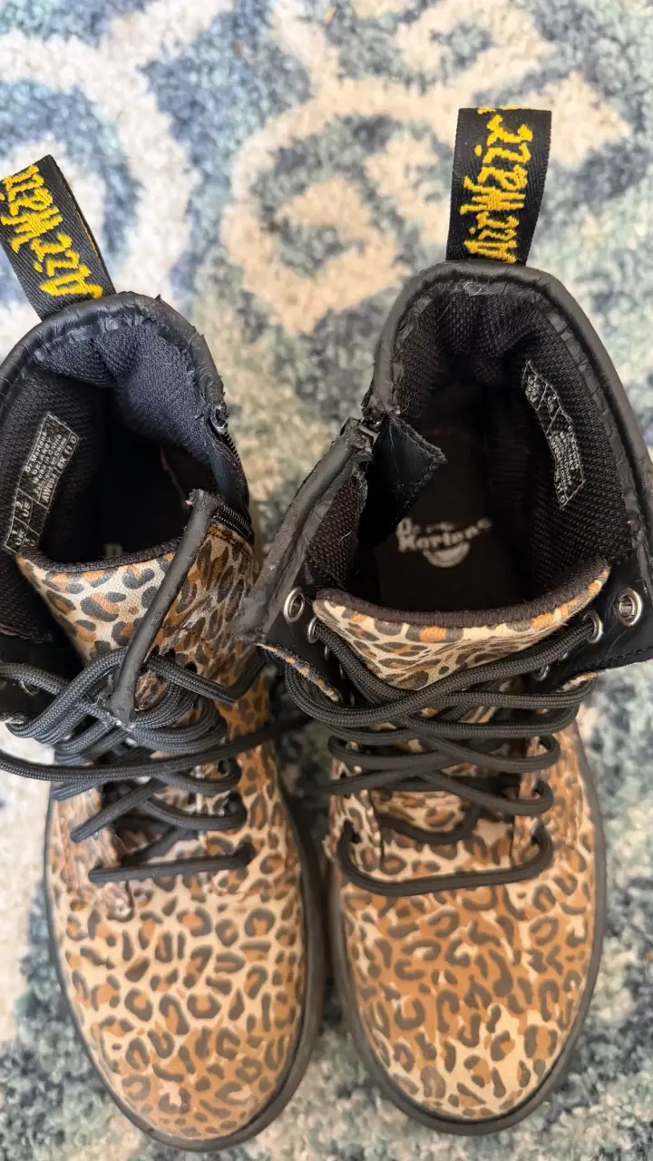 Botas 34 Dr. Martens estampado leopardo - 3