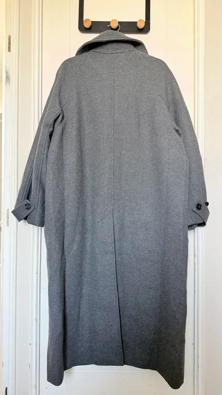 Abrigo H&M largo gris L - 2