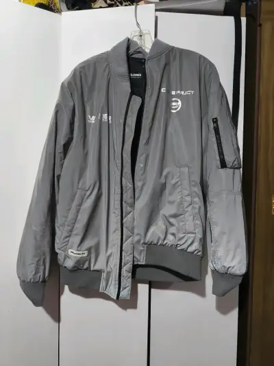 Chaqueta bomber gris Jack & Jones - miniatura 3