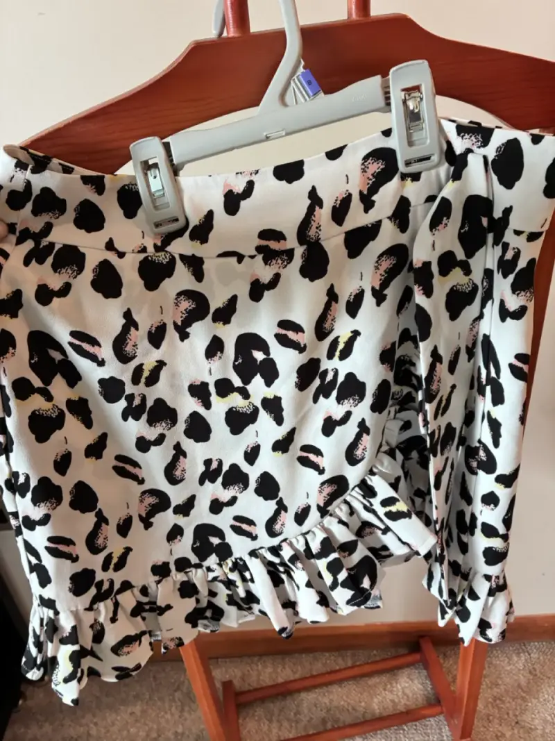 Falda Ashanti, T40, corta estampado animal print - 2